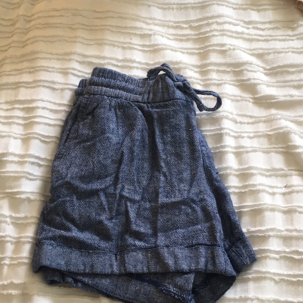 Old Navy blue shorts.